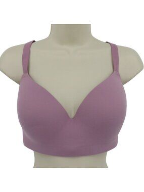 Soma 38D Enbliss Wireless Bra Solid Purple Molded Cups Wire Free Women Nylon
